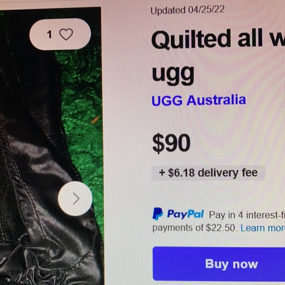 NWT UGG quilted all weather gloves - Picture 6 of 6